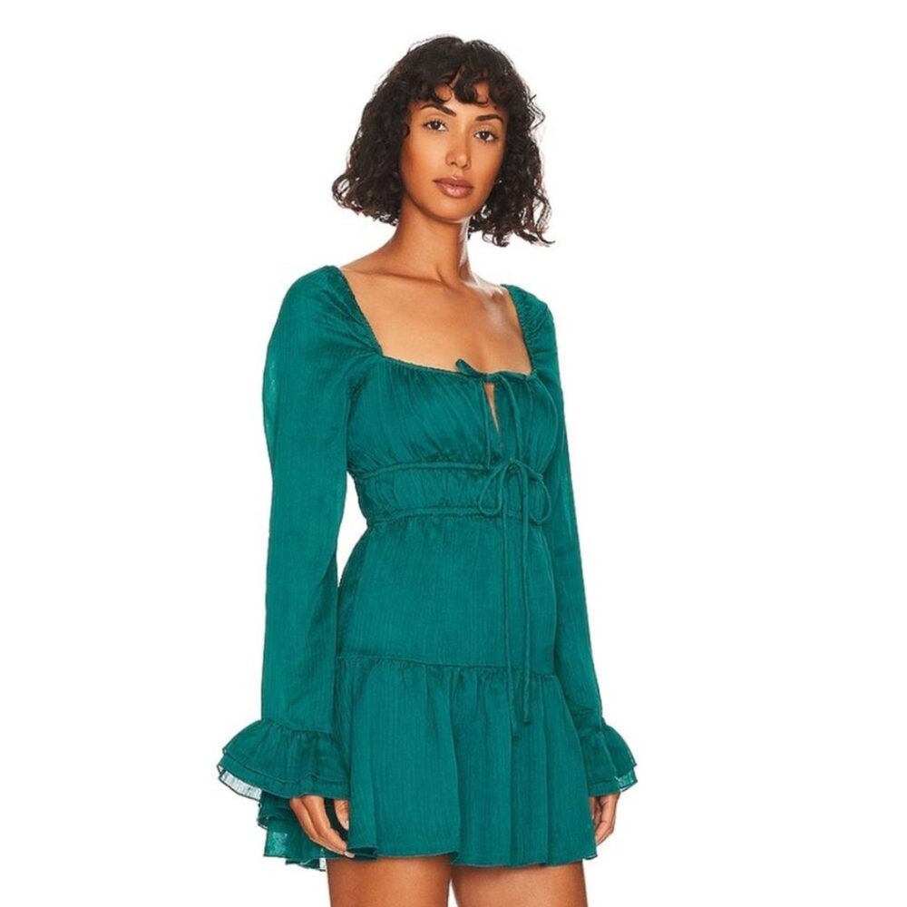House of Harlow 1960 x REVOLVE Lara Mini Dress, Deep Teal, Size Small